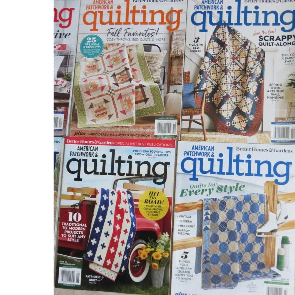 Better Homes & Garden American Patchwork &‎ Quilting Magazines Lot 6 Issues